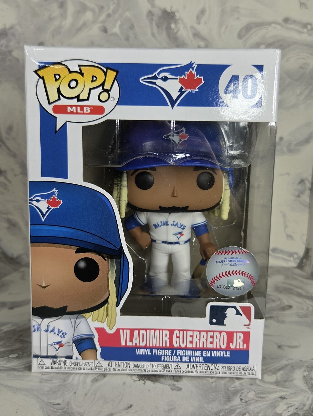 Funko Pop! MLB Vladimir Guerrero Jr. Blue Jays Figure #40 White Jersey NIB